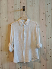 REF 219596 MEN'S 100% LINEN SHIRT: KAKY, M