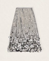 Beulah Silver sequin skirt