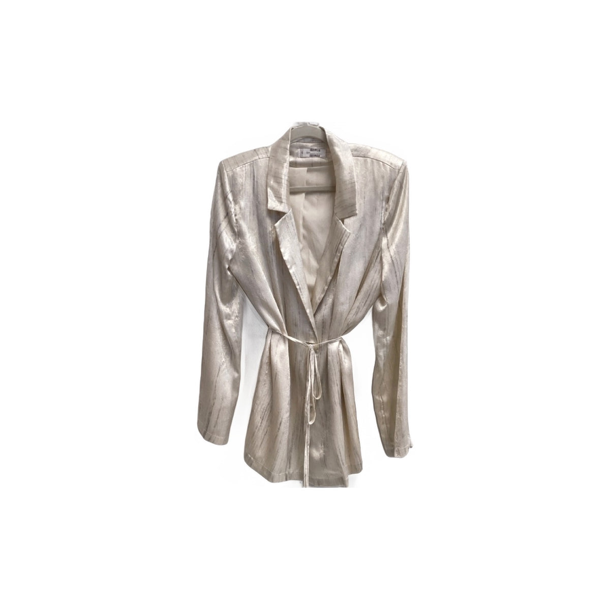 Upper Atmosphere Cream Satin Suit Jacket