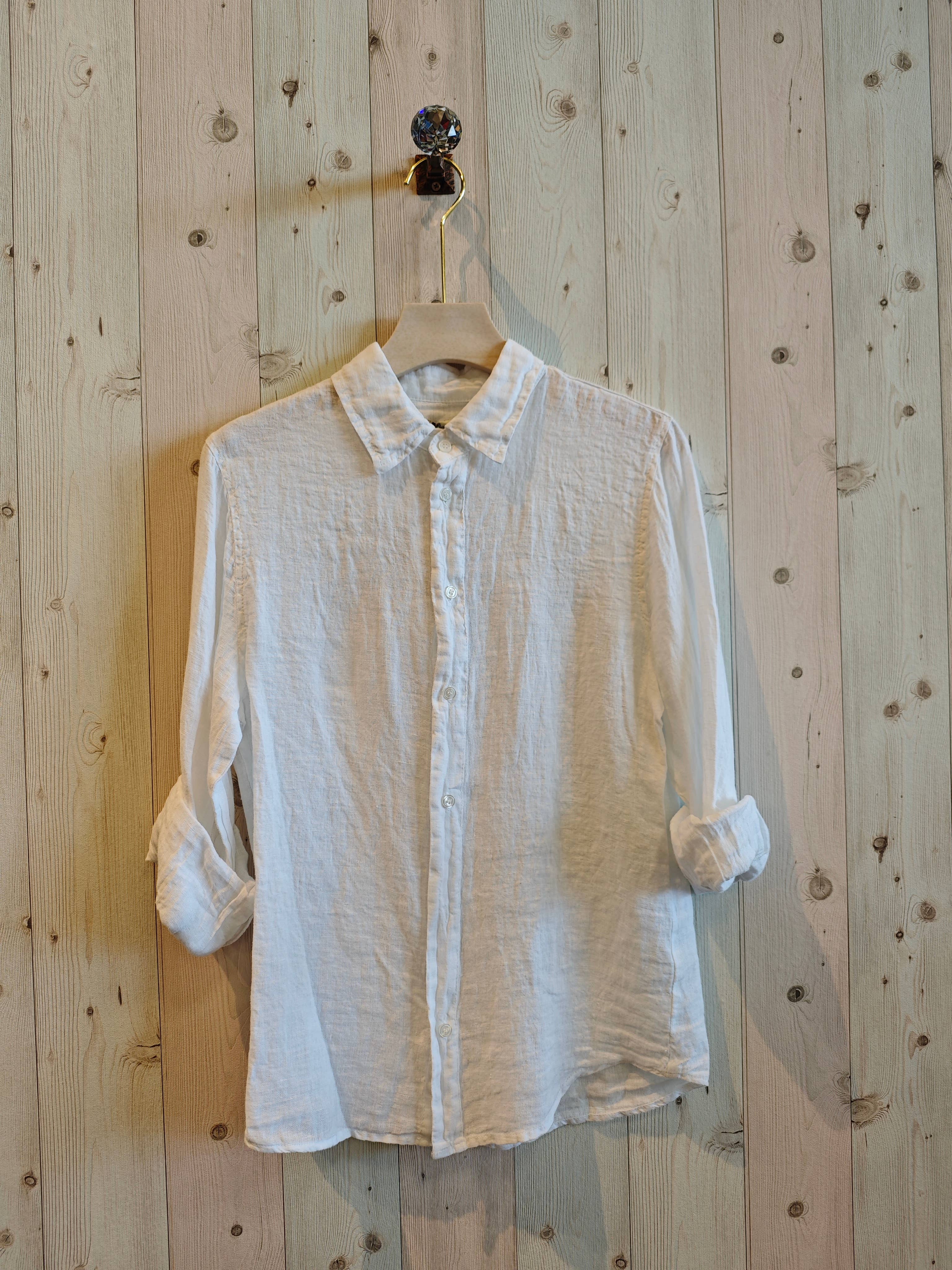 REF 219596 MEN'S 100% LINEN SHIRT: KAKY, XXL