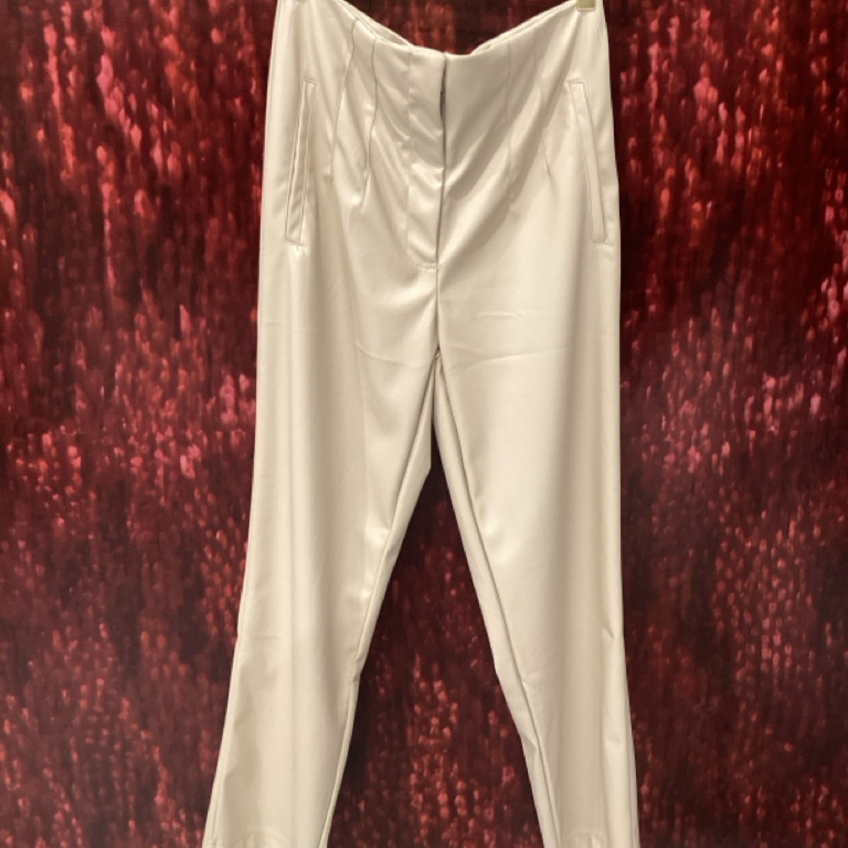 Active Usa Taupe Leather Pants