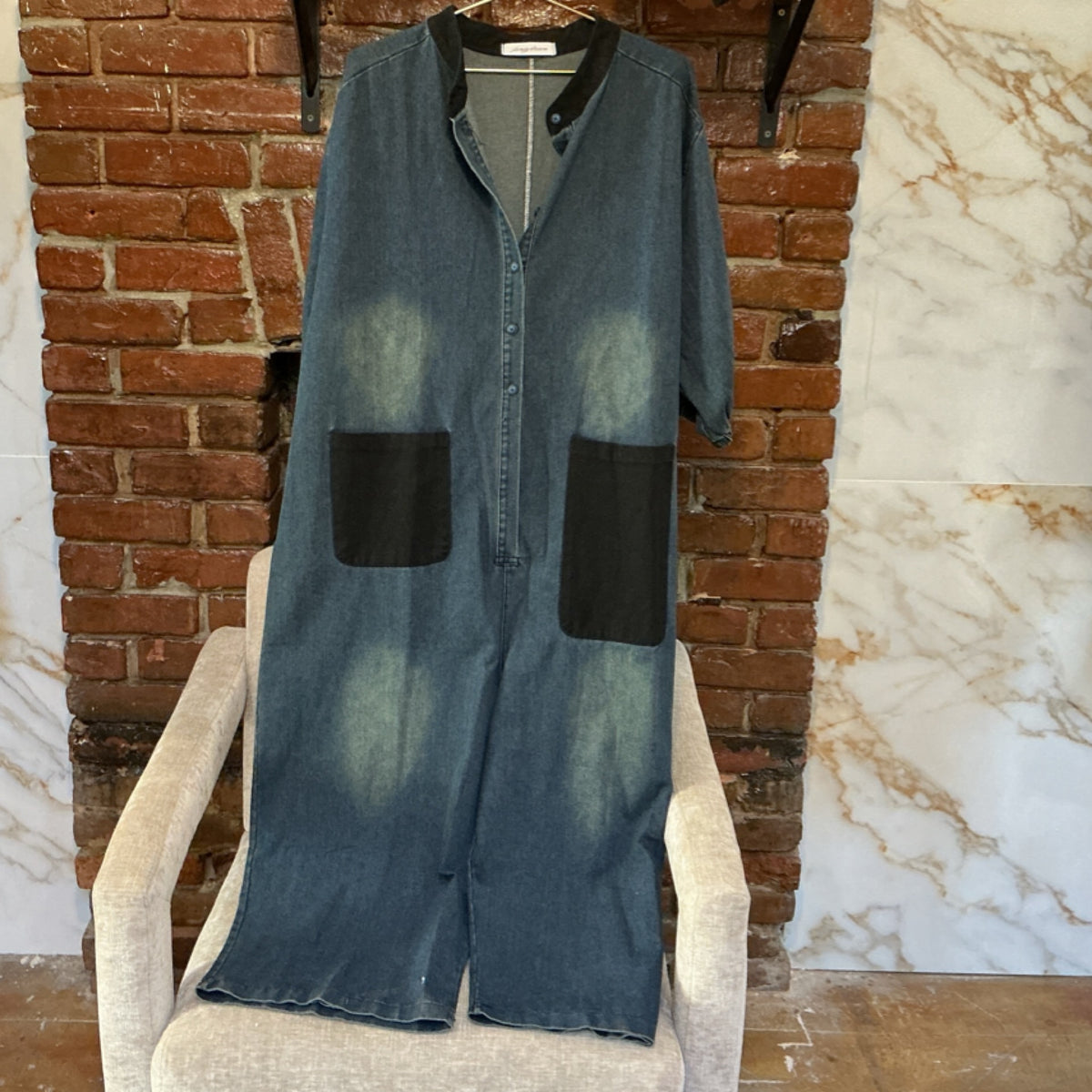 Fancy Dream Blue Jean Jumpsuit
