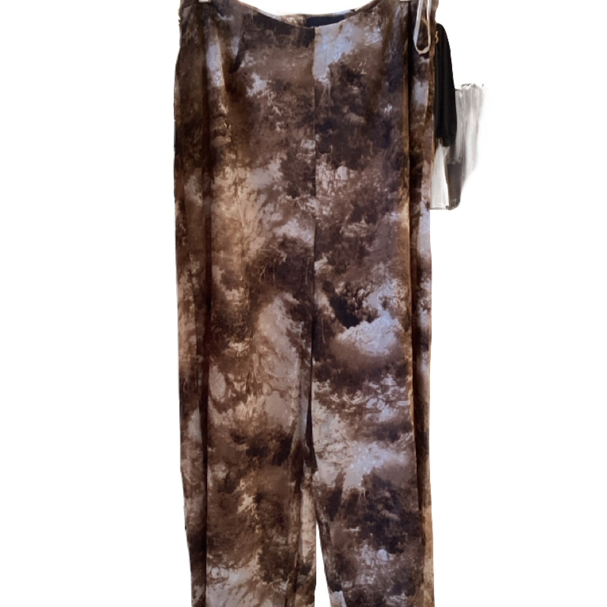 The Sang Brown Abstract Print Wide Leg Pant