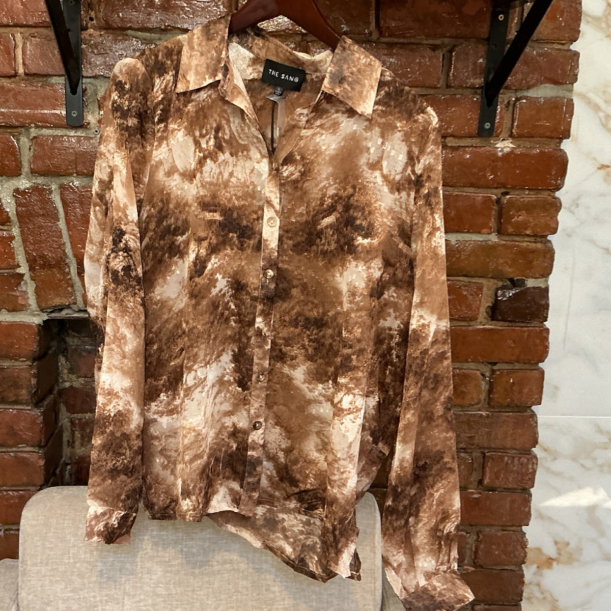 The Sang Brown/Multi Colored Top