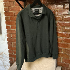 Denim & Flower Green Collared Shirt