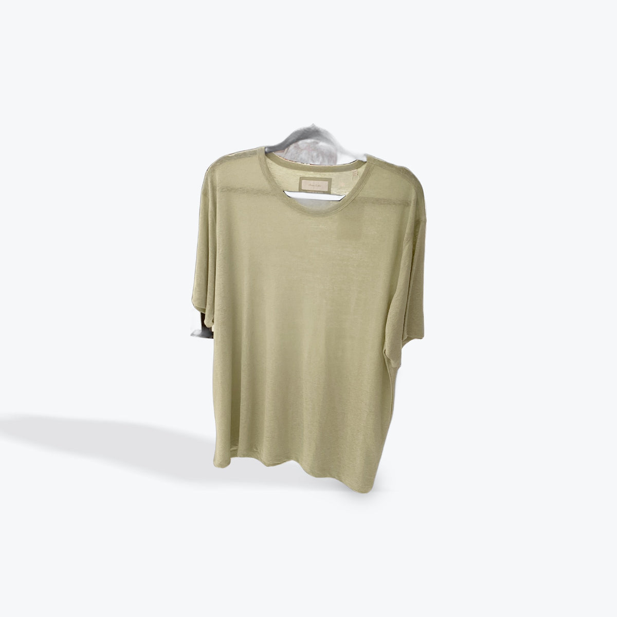 Porter & Ash green Linen blend Tee shirt