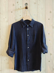 REF 219596 MEN'S 100% LINEN SHIRT: KAKY, XXXL