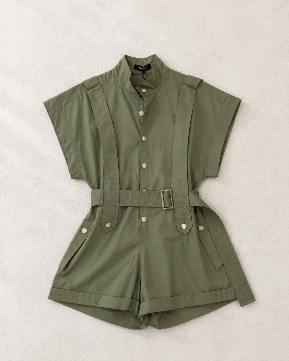Beulah olive romper