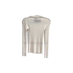 Timing Cream Ribbed Mock Turtleneck