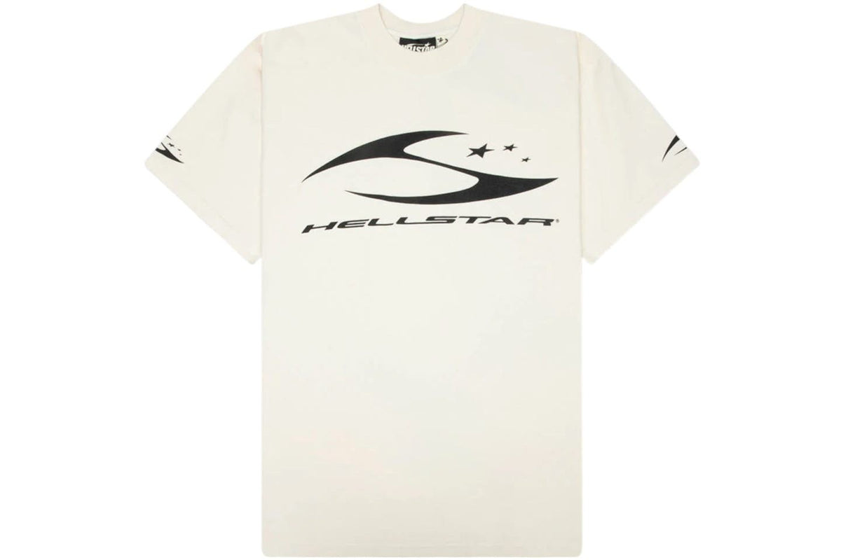 Hellstar White Cursive Logo T Shirt