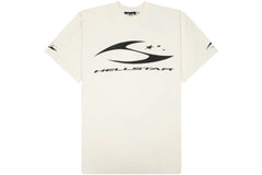 Hellstar White Cursive Logo T Shirt