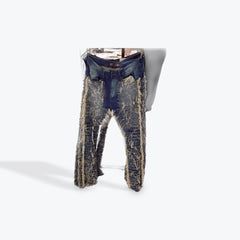 KDNK Blue DISTRESSED SKINNY FLARE JEAN