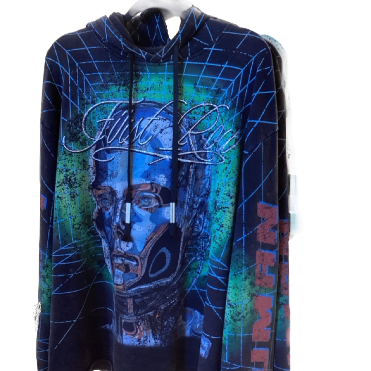 First Row Black Post Human Hoodie