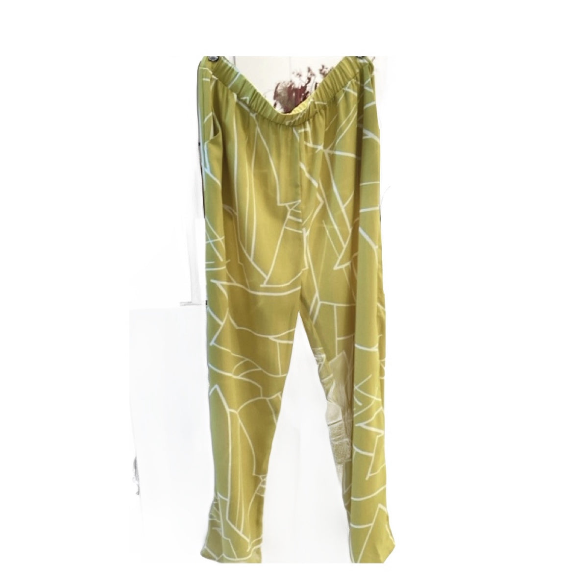 UPPER ATMOSPHERE LIME YELLOW WIDE LEG PANT