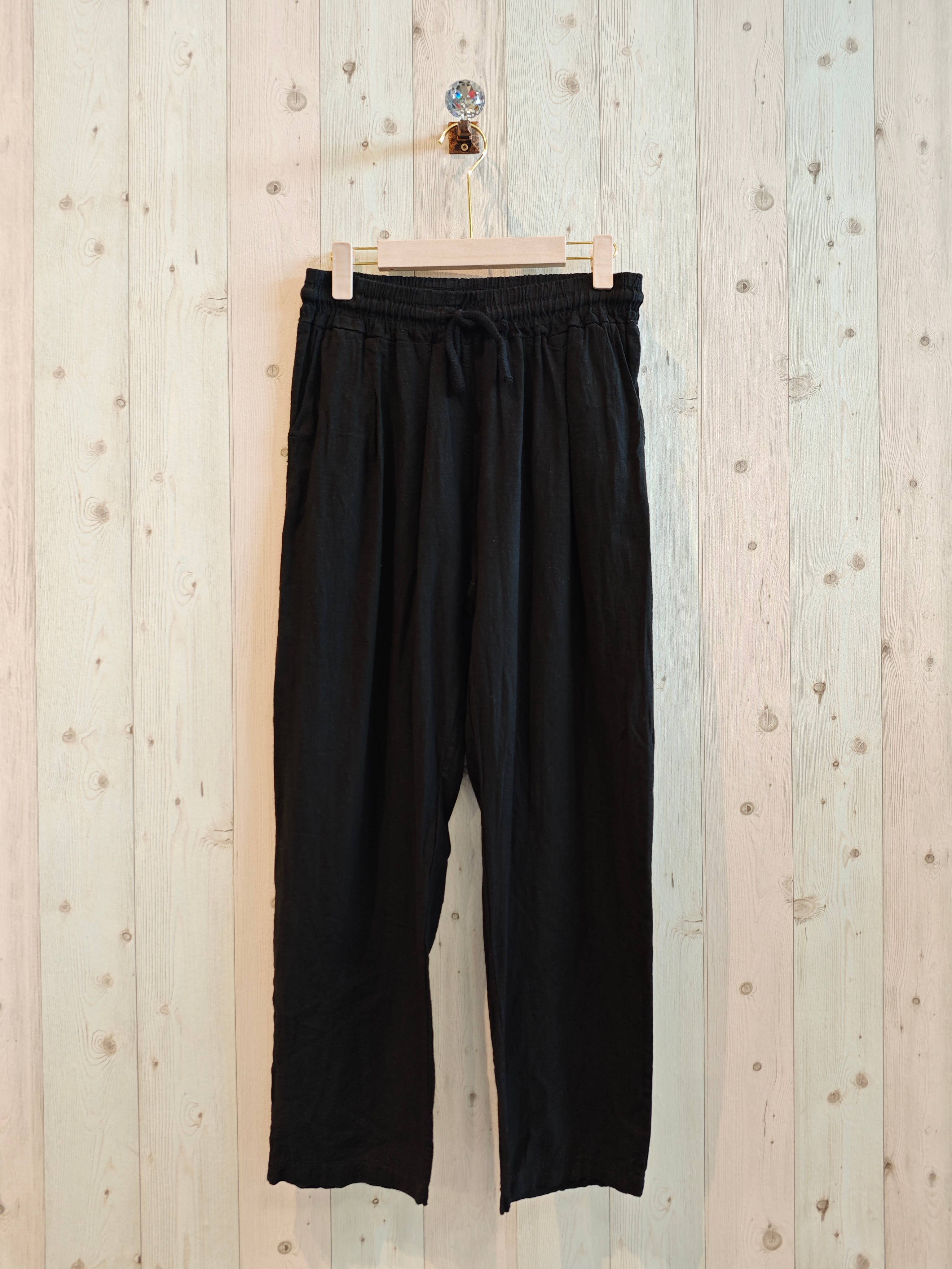 REF 8335 MEN'S 100% LINEN PANTS: BEIGE, XL