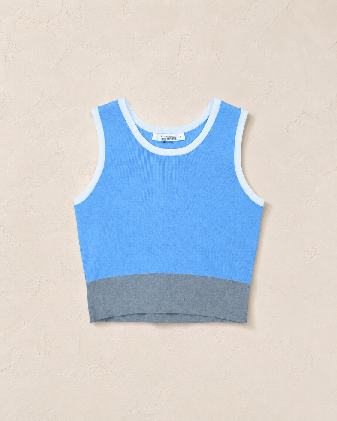 RIVIR BLUE/ GRY KNIT TOP (1)