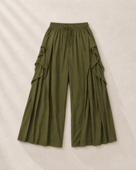 La'Ros Green Ruffle Cargo