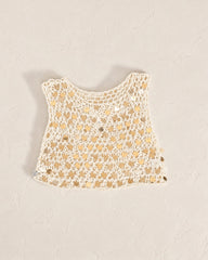 Mermaid Nude Sequin Top