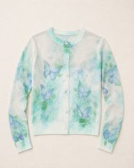 Beulah green/blue cardigan
