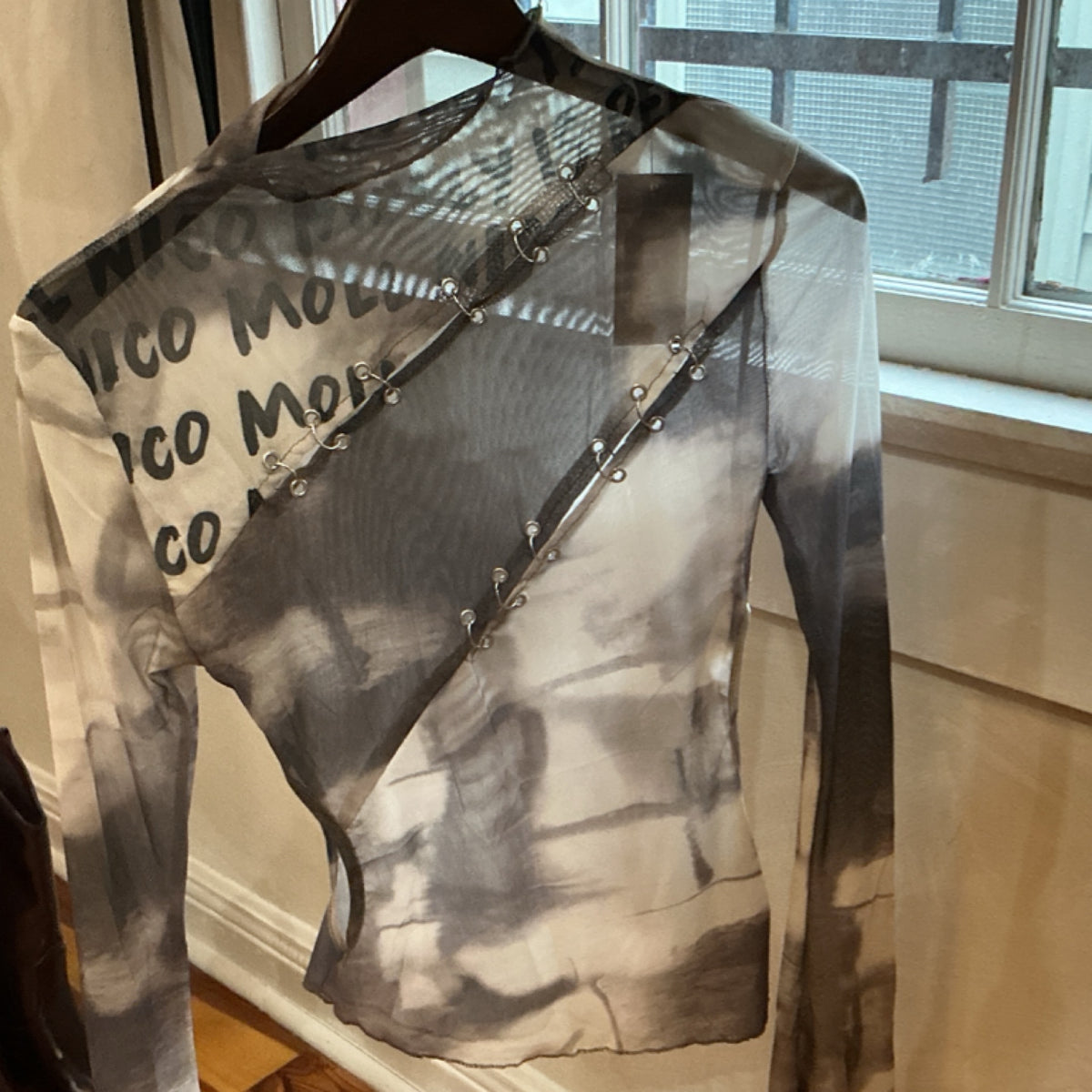 Mesh Graphic Top