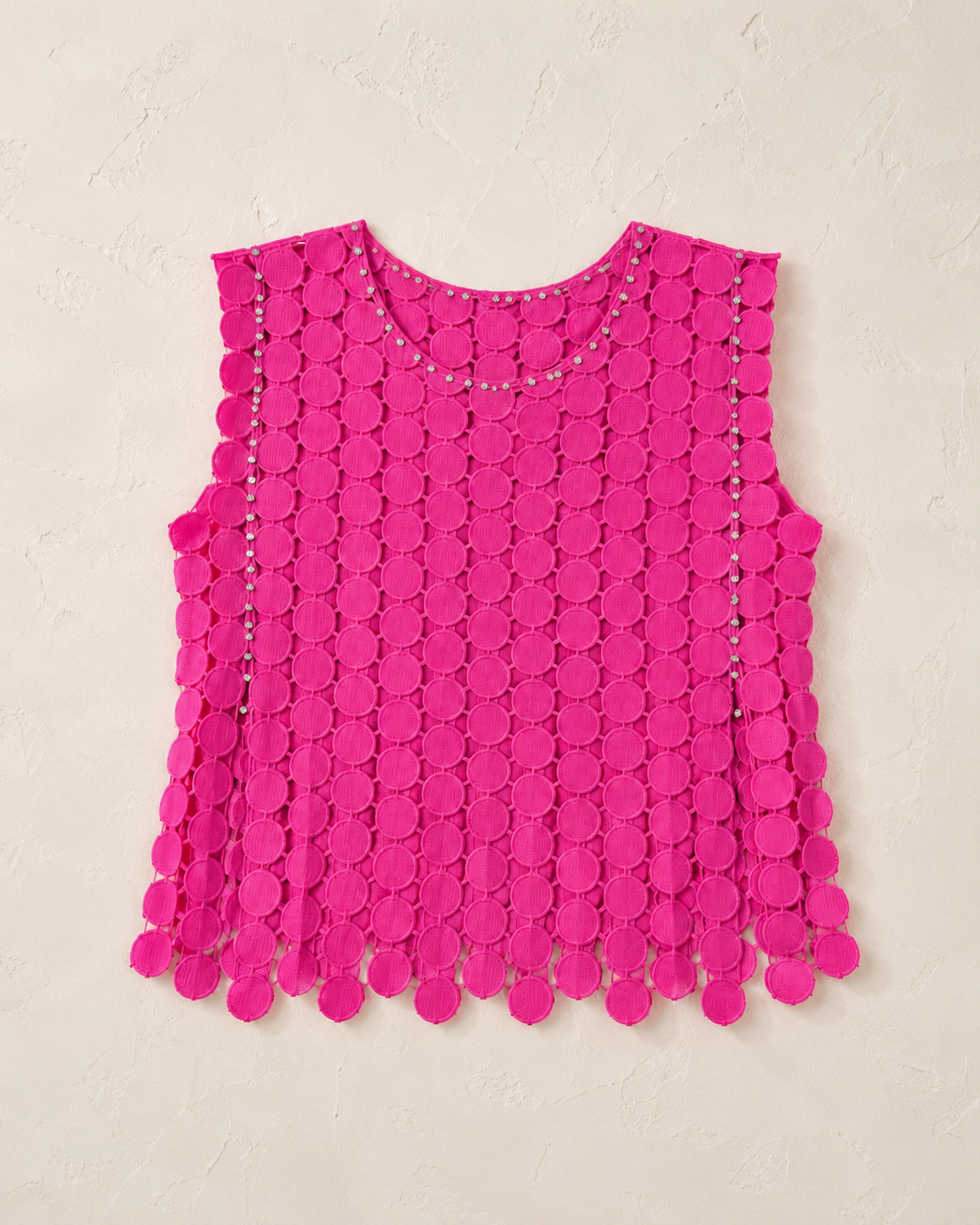 Beulah style Pink Circle Top