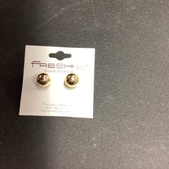Gold Ball Earrings