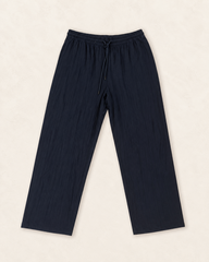 MODE OF ONE BLACK LINEN PANTS