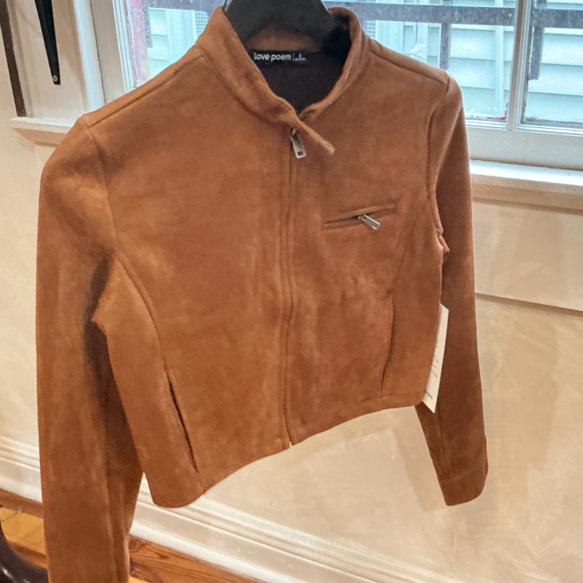 Love Poem Brown Suede Jacket