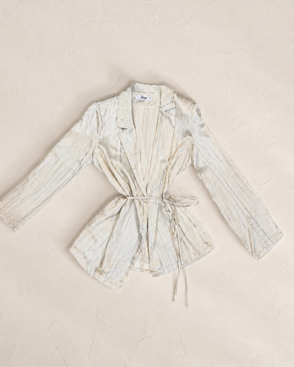 Blithe gold silk blazer