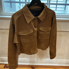 Love Tree Brown Suede Top