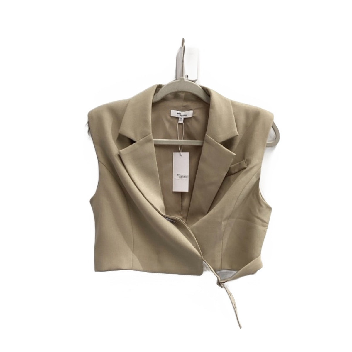 Edit By Nine Tan Cropped Vest