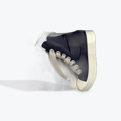 Rick Owens black jumbo lace puffer sneakers