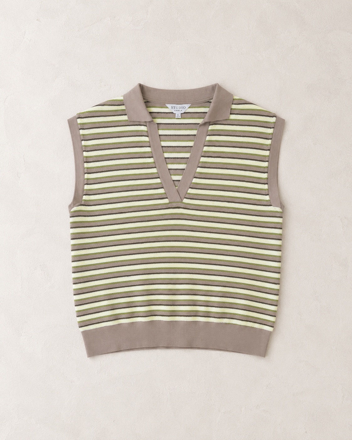 Strut & B Lime Stripe Top