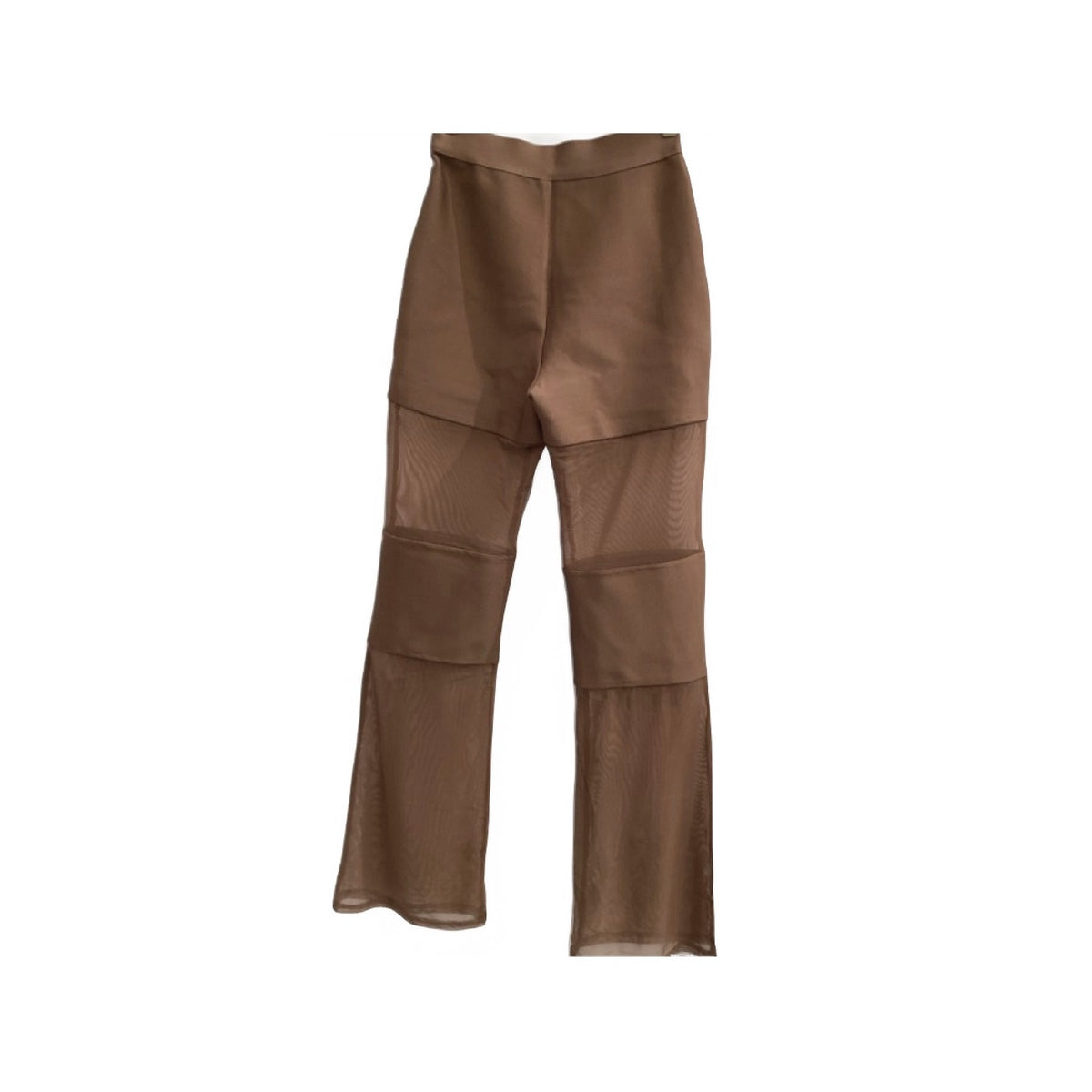 Rivir Brown Sheer Panel Pants