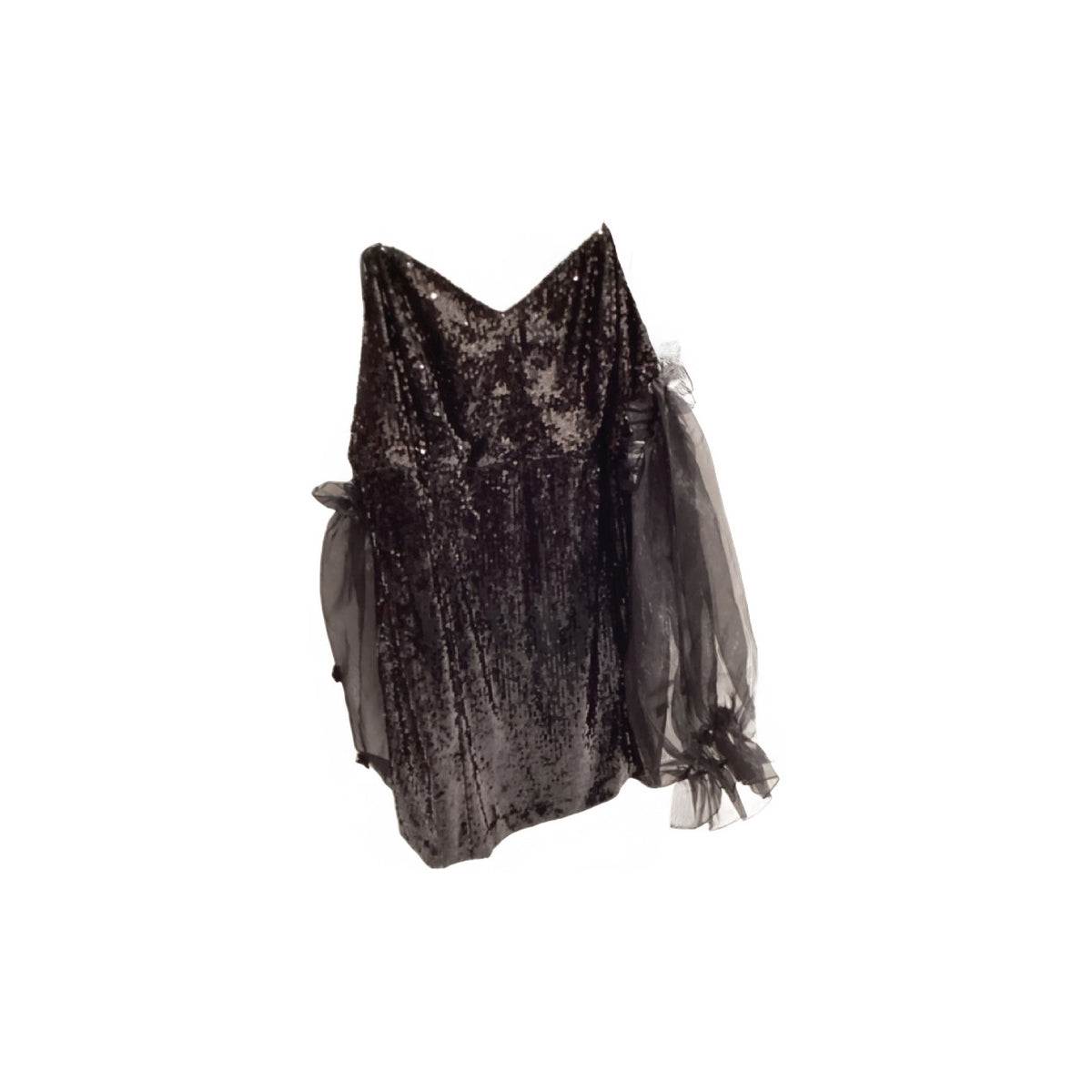 Latiste Black Sequence and Tulle Dress *