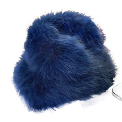 Selene. L Blue Fur Bucket Hat