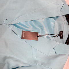 One & more blue crop blazer