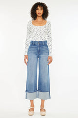 KANCAN 90’S JEANS CROPPED WIDE JEANS 7/27