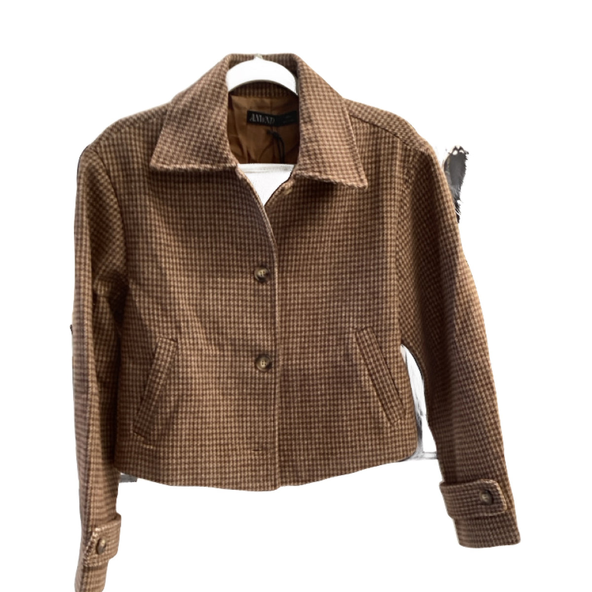 Anwnd Brown Crop Jacket