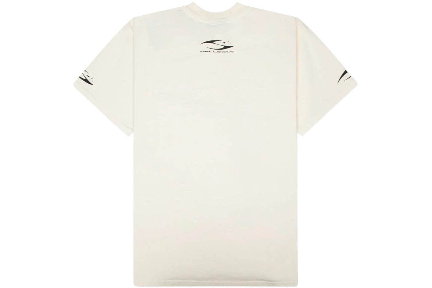 Hellstar White Cursive Logo T Shirt