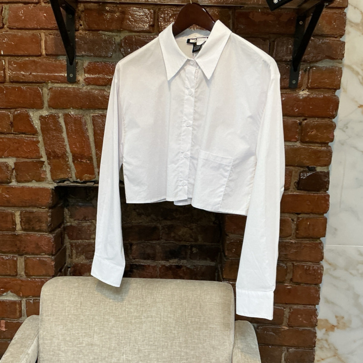 Toska White Cropped Top