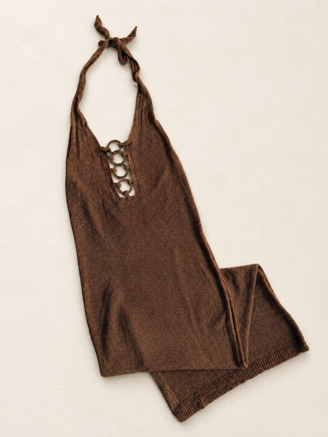 Mermaid Fashion Cinnamon Halter Dress