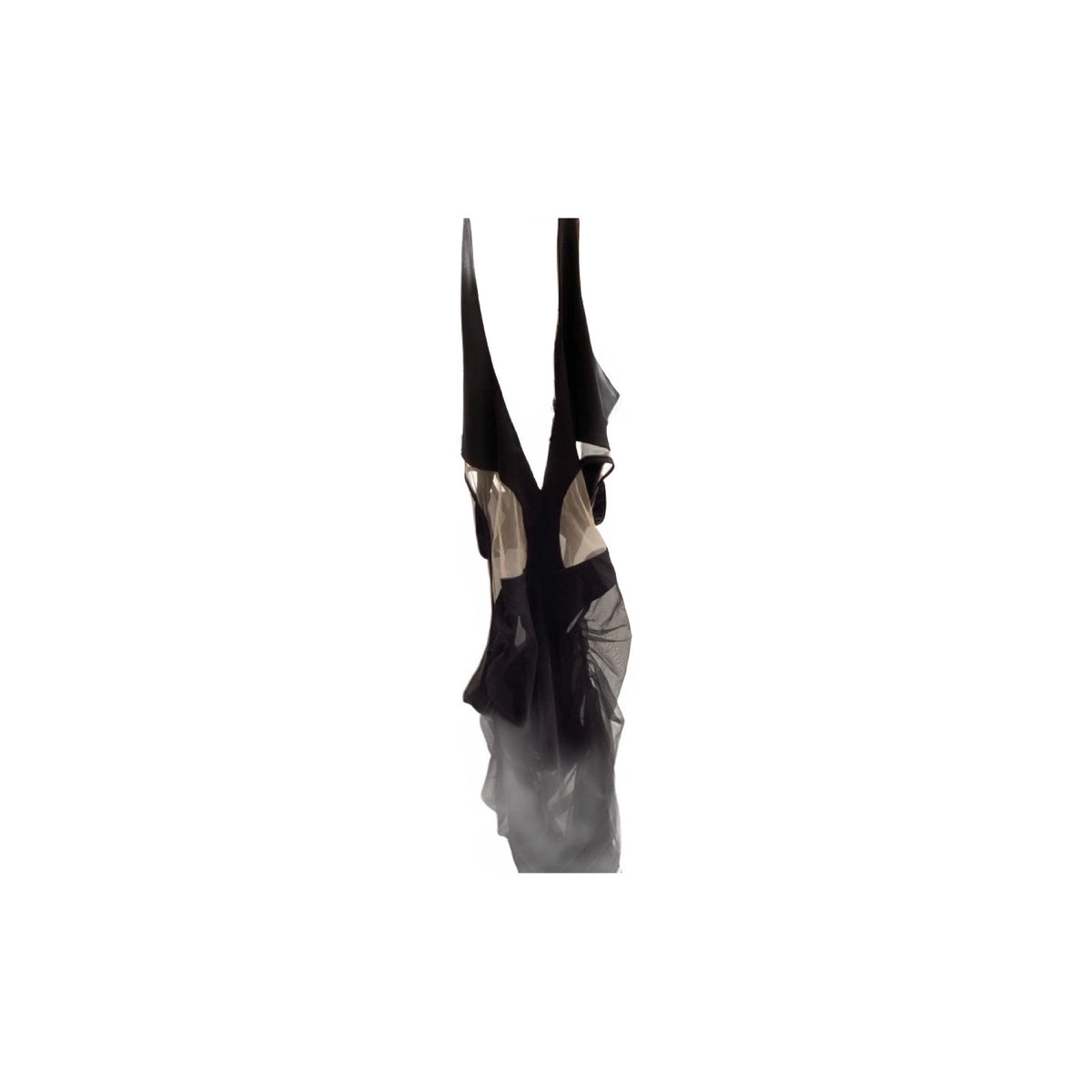 Lecla Sheer Black Halter Dress *