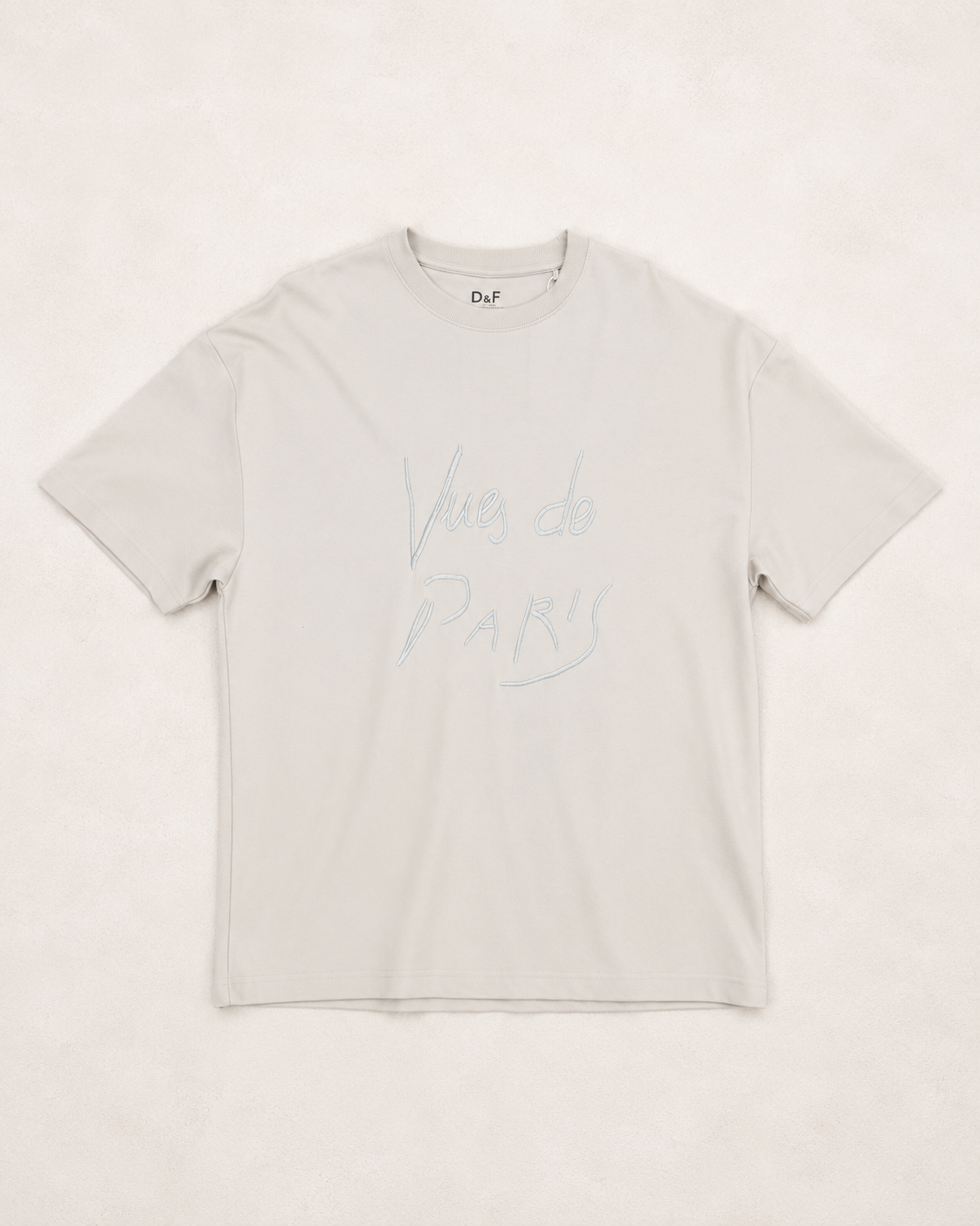 D&F Relax Fit Sky Blue t Shirt