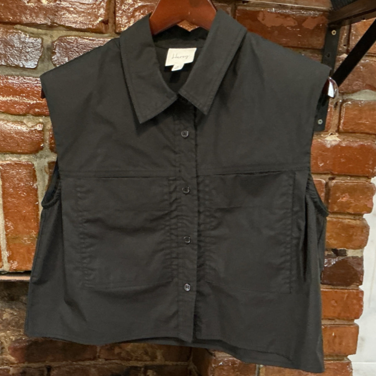Hersy Black Cropped Top