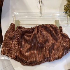 Love Poem Bronze Ribbed Tube Top