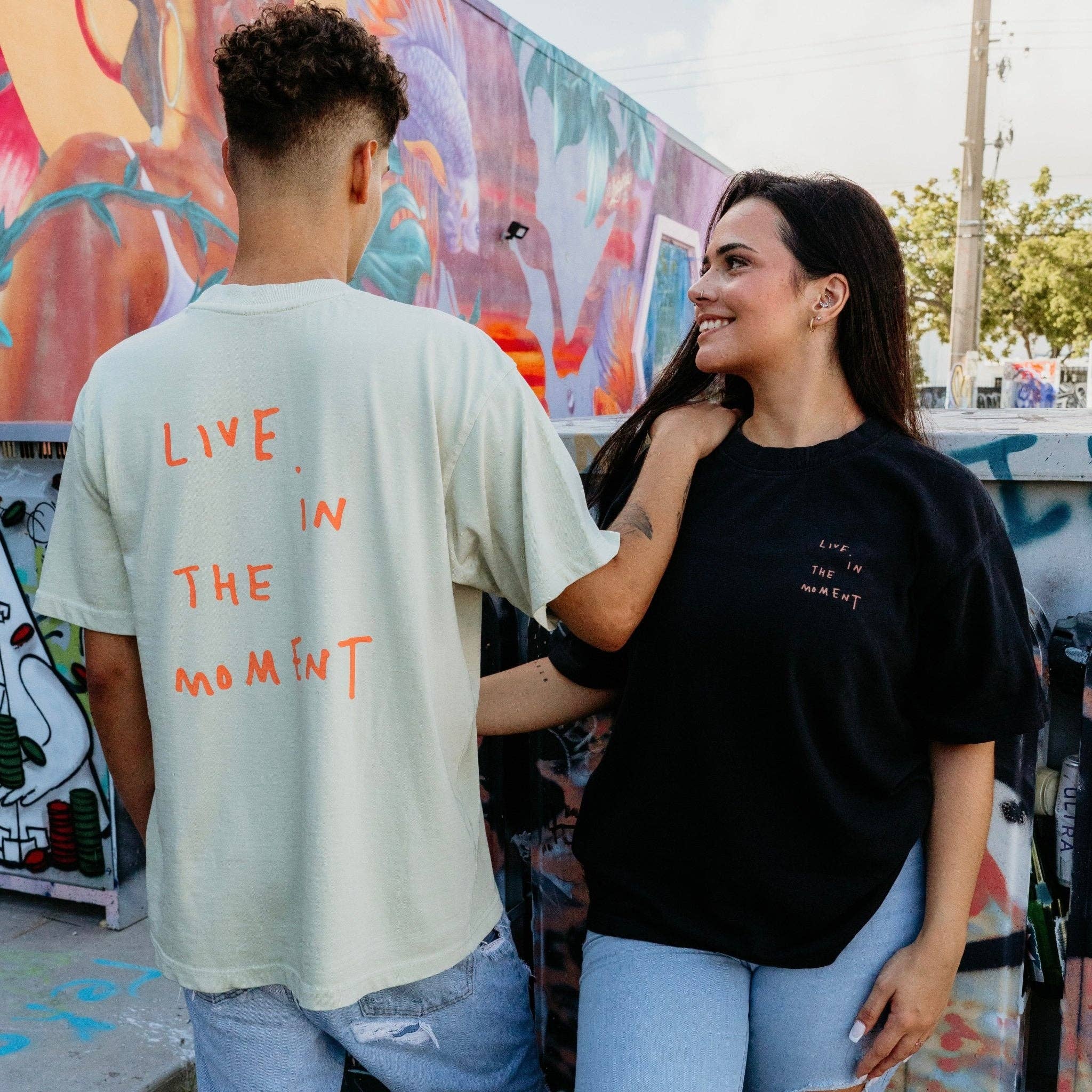 Live In The Moment Heavyweight Tee: Pistachio, S