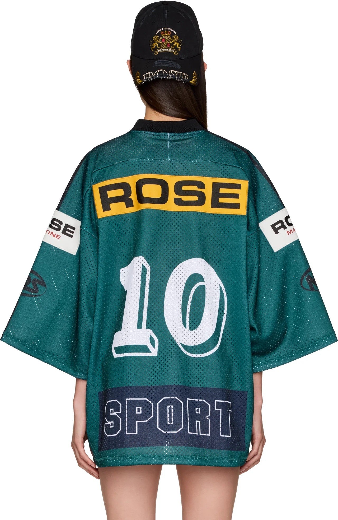 Martine Rose Green Oversized Hockey Top
