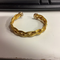 Gold Tin Rope Bracelet