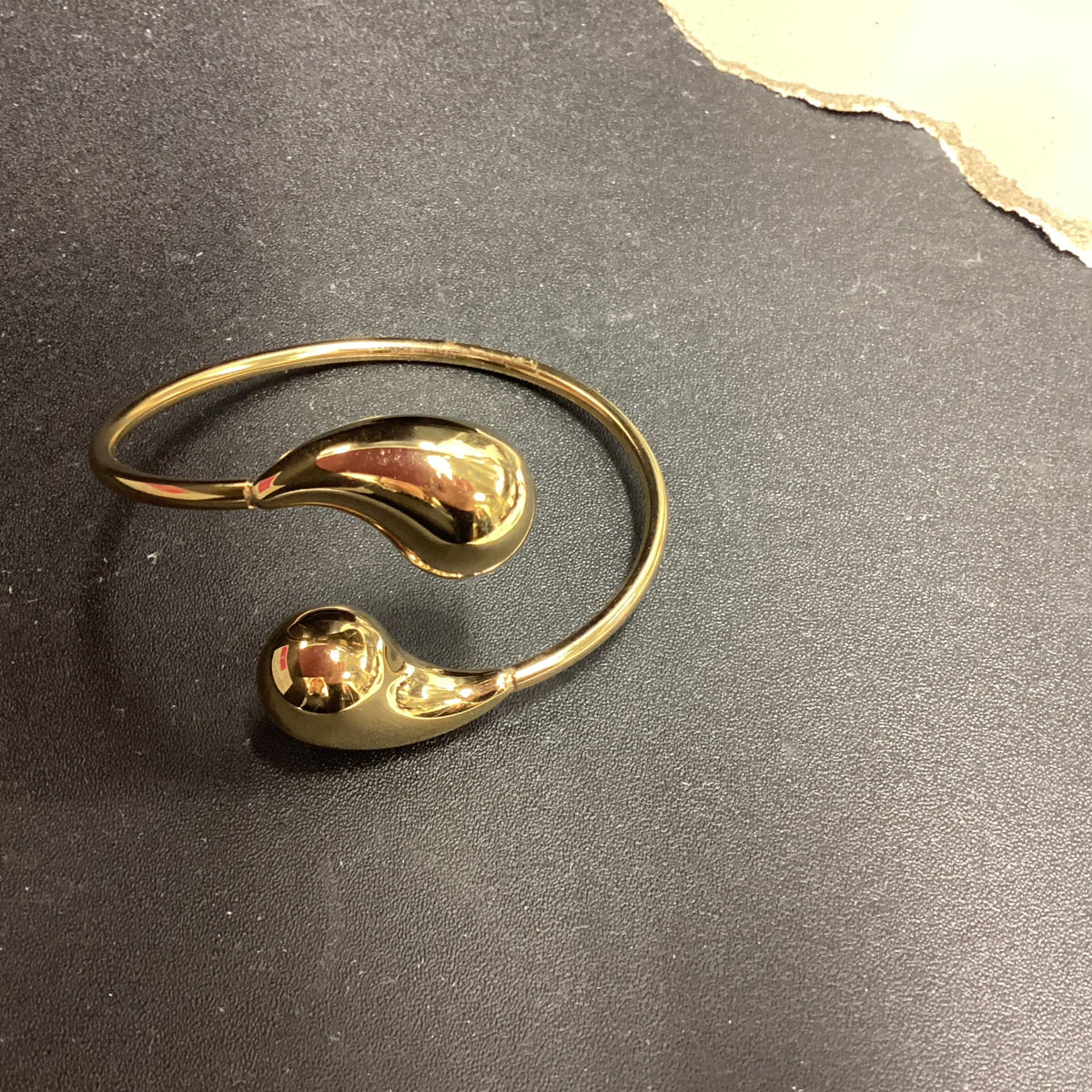 Gold Droplet Bangle